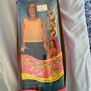 Mattel Butterfly Art Ken  never removed from box!